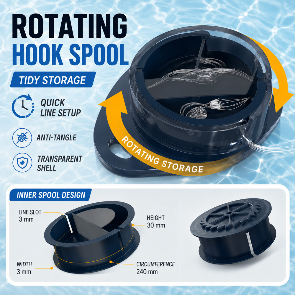 VIKINGAR Przenośny Obrotowy Po – Fishing Line Box recenzja i cena